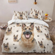 German Shepherd Bedding Set – Dog Lover's Comforter with Pillowcases for All Sizes