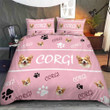 Corgi Bedding Set – Cozy Dog Print Duvet Cover & Sheets