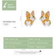 Cute Corgi Dog Earrings for Women & Girls