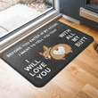 I will love you with all my butt - Corgi Doormat