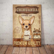 Chihuahua as Guard Dog Warning Tin Sign