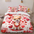 Chihuahua Valentine Bedding Set