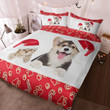 Corgi & Cat Christmas Bedding Set