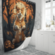 Corgi Halloween Shower Curtain