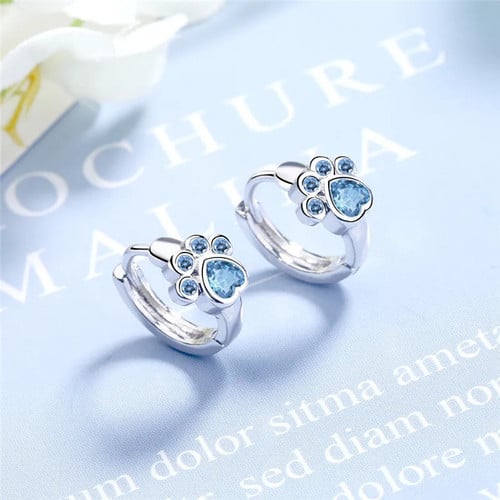925 Sterling Silver Stud Paws Earring