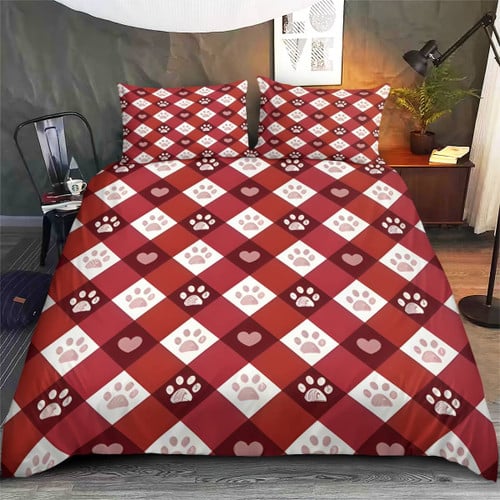 Dog Valentine Bedding Set