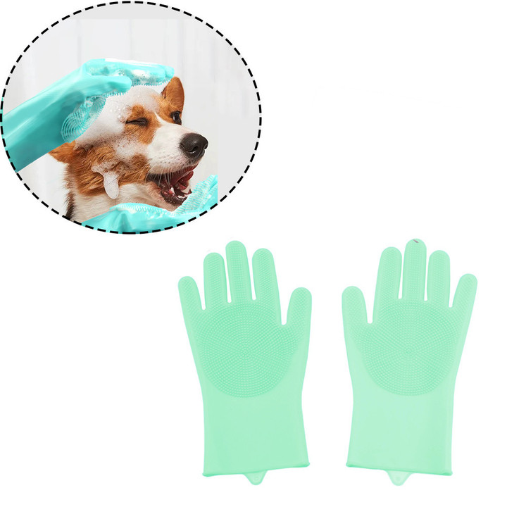 Large Dog Dog Bathroom Sand Bath Massage Gloves Soft Brush Safe SO10135579