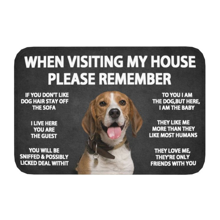 Please Remember labrador Dogs House Rules Doormat