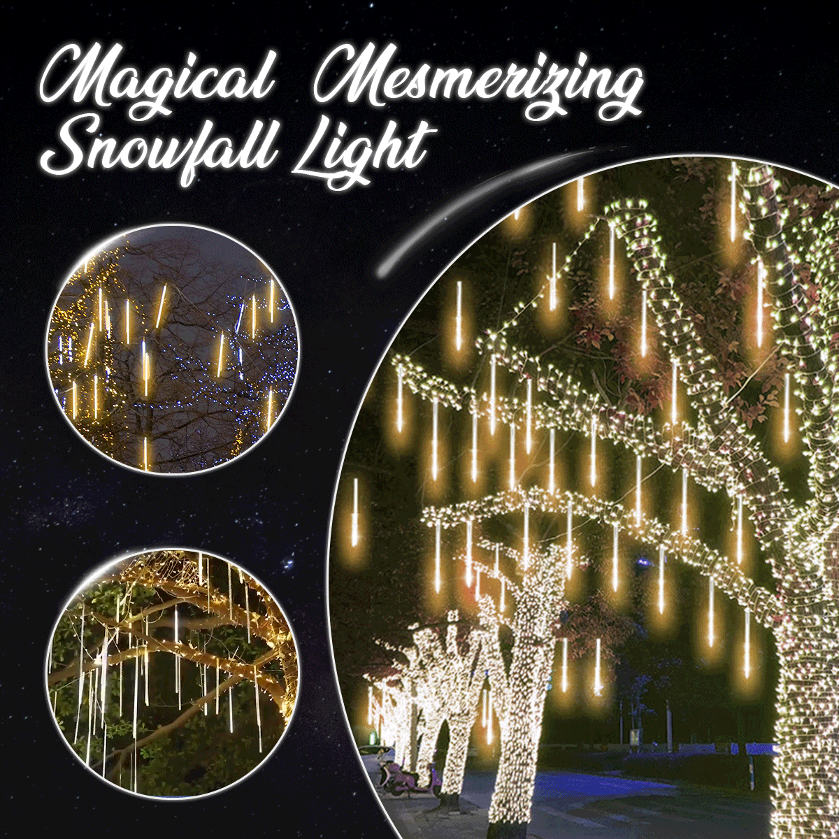 Snowfall LED Decorative String Lights