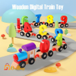 Preschool Education Wooden Train Toy