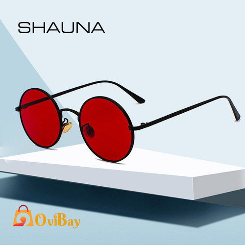 SHAUNA Super Round Women Sunglasses