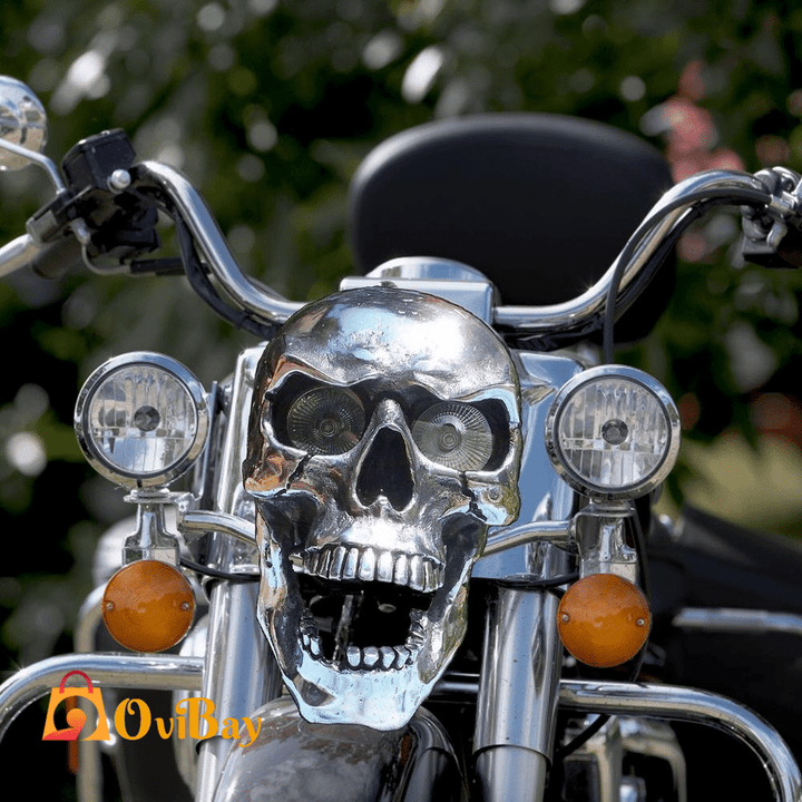 Motorcycle Skull Headlight Universal Headlight LED Motorcycle
