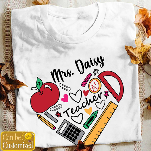 Teacher Easybears™Classic T-shirt Personalized Teacher Heart