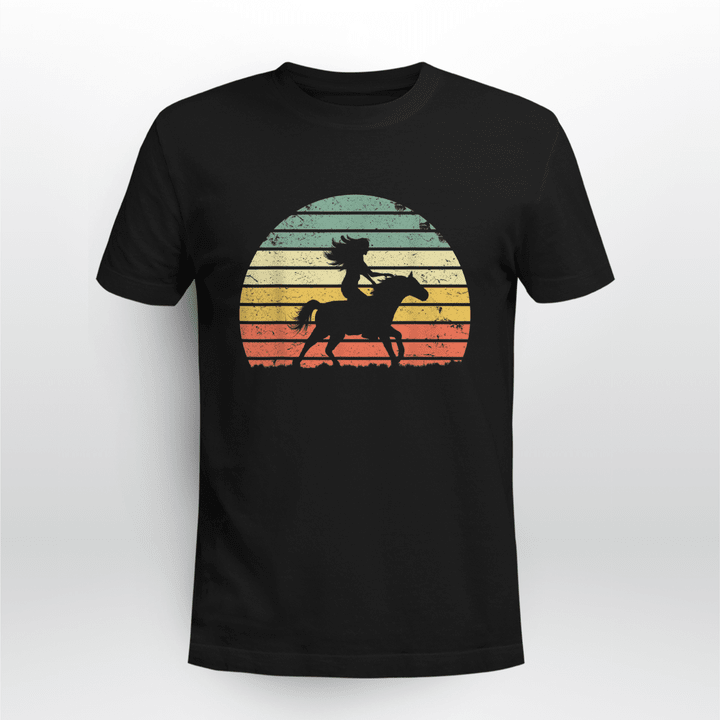 Horse Unisex T-Shirt Girl Horse Riding
