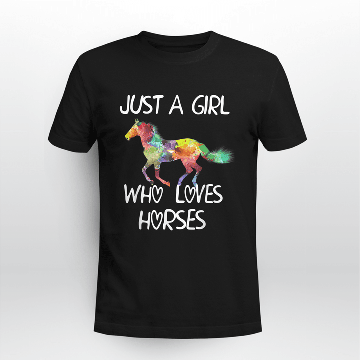 Horse Unisex T-Shirt Just A Girl Who Loves Horses