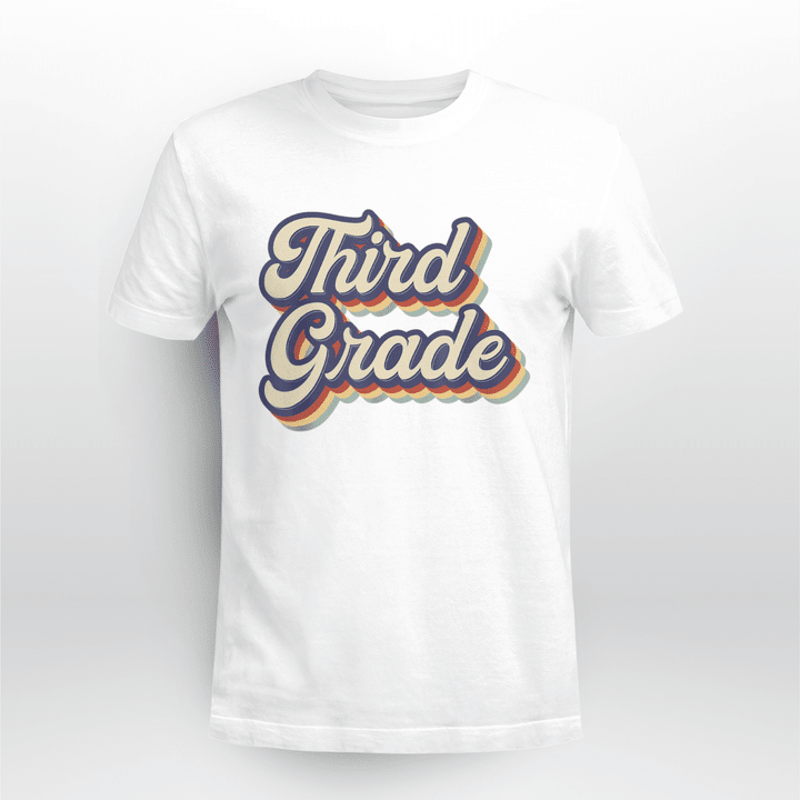 Grade Teacher Classic T-shirt Retro Vintage Third Grade
