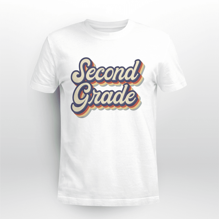 Grade Teacher Classic T-shirt Retro Vintage Second Grade