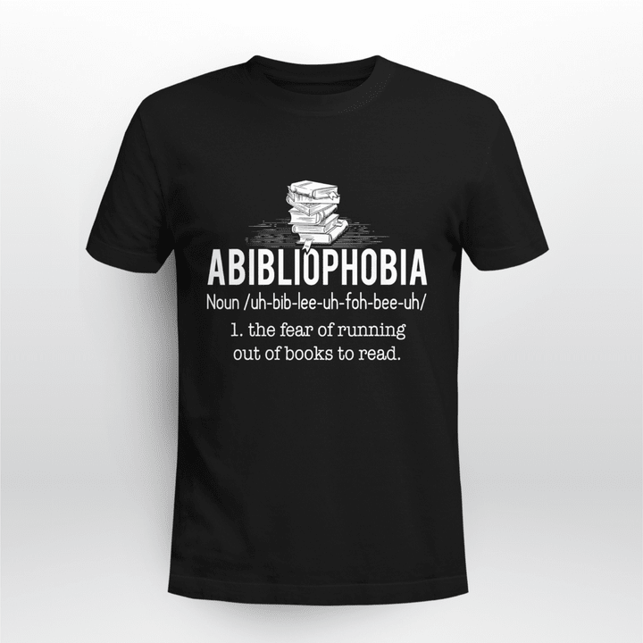 Reading T-shirt G Abibliophobia