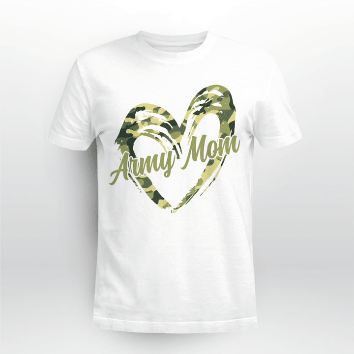 Proud Army Mom Shirt Military Mother Camouflage Apparel T-Shirt