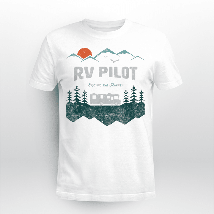Camping Classic T-shirt RV Pilot Enjoy The Journey