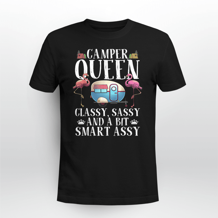 Camping Classic T-shirt Camper Queen Sassy