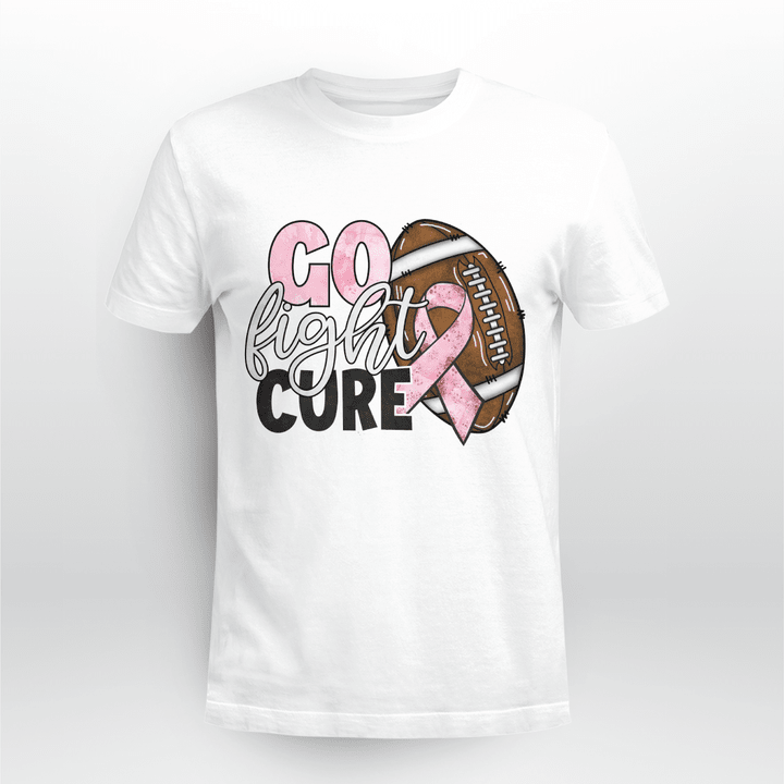 Breast Cancer Leopard Classic T-Shirt Go Fight Cure