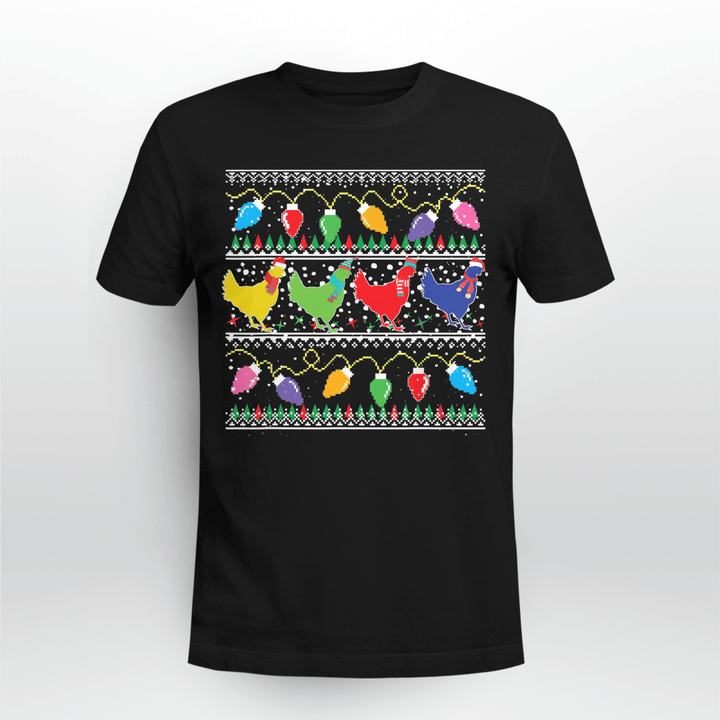 Chicken Classic T-Shirt Chicken Farm Christmas
