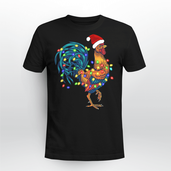 Chicken Classic T-Shirt Rooster Chicken Christmas Lights