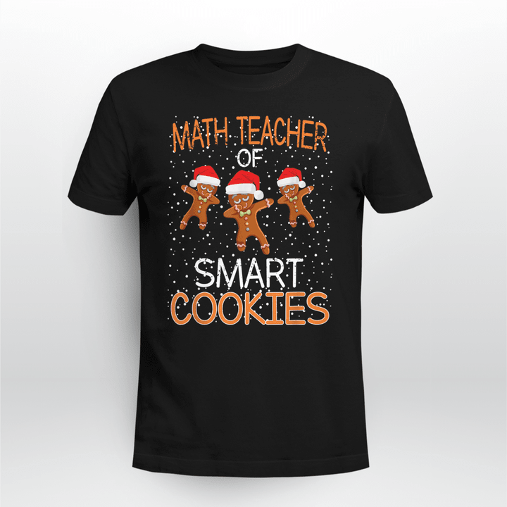 Math Teacher Classic T-shirt Smart Cookies Christmas