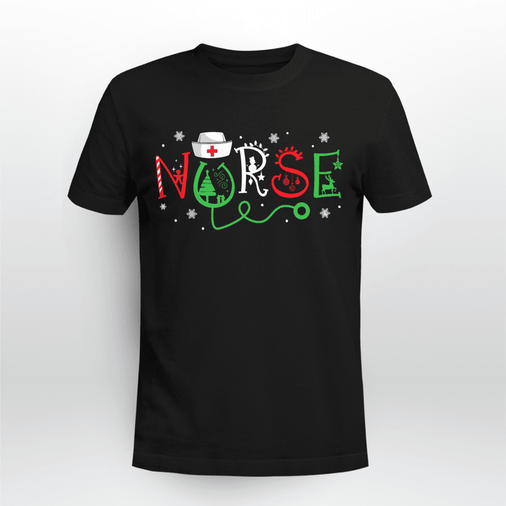 Nurse T-shirt Nurse Christmas