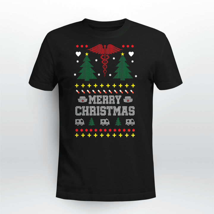 Nurse T-shirt Merry Christmas