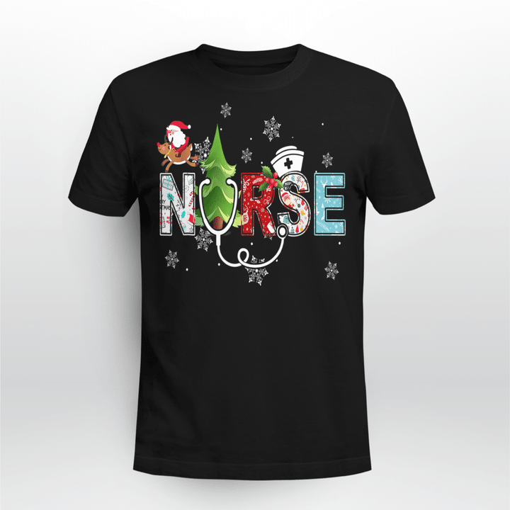 Nurse Christmas T-Shirt Nurse Gift