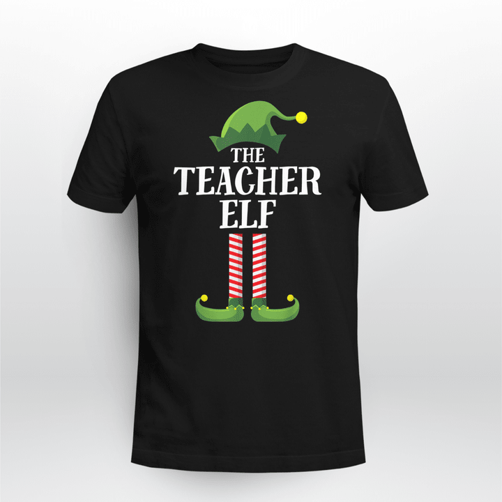 Teacher Christmas T-Shirt Elf Matching Group