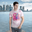 BCA T-Shirt Breast Cancer Pink Ribbon Butterfly