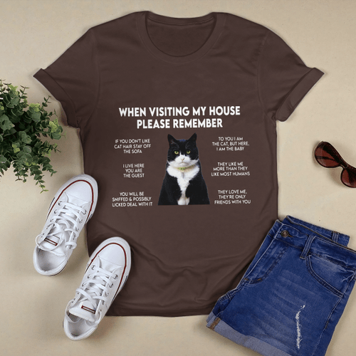 Cat Easybears™Classic T-shirt When Visiting My House Please Remember