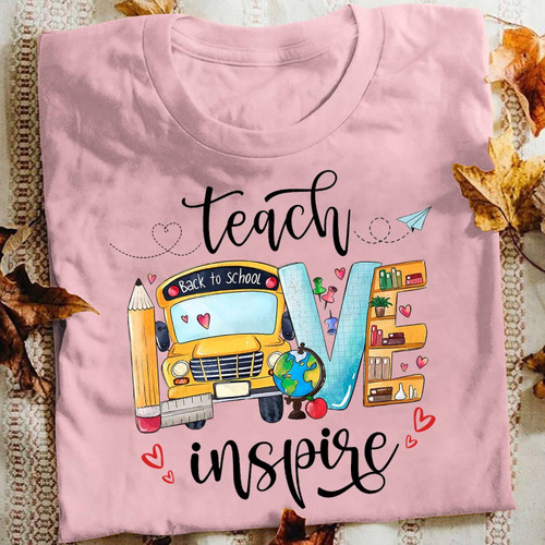 Teacher Easybears™Classic T-shirt Teach Love Inspire Back To School