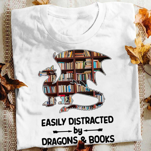 Reading Easybears™Classic T-shirt Dragons n Books