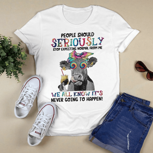 Cow Easybears™Classic T-shirt Stop Expecting Normal From Me