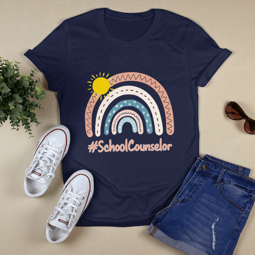 School Counselor  Easybears™Classic T-shirt Rainbow School Counselor