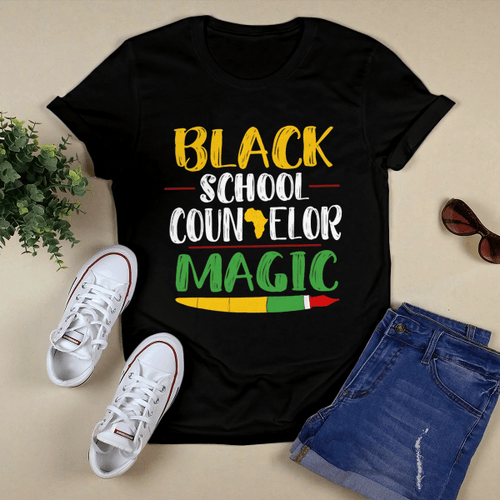 School Counselor  Easybears™Classic T-shirt Black School Counselor