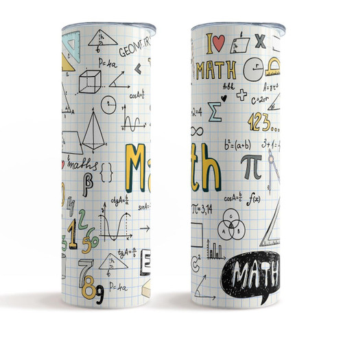 Teacher Math Skinny Drinkware