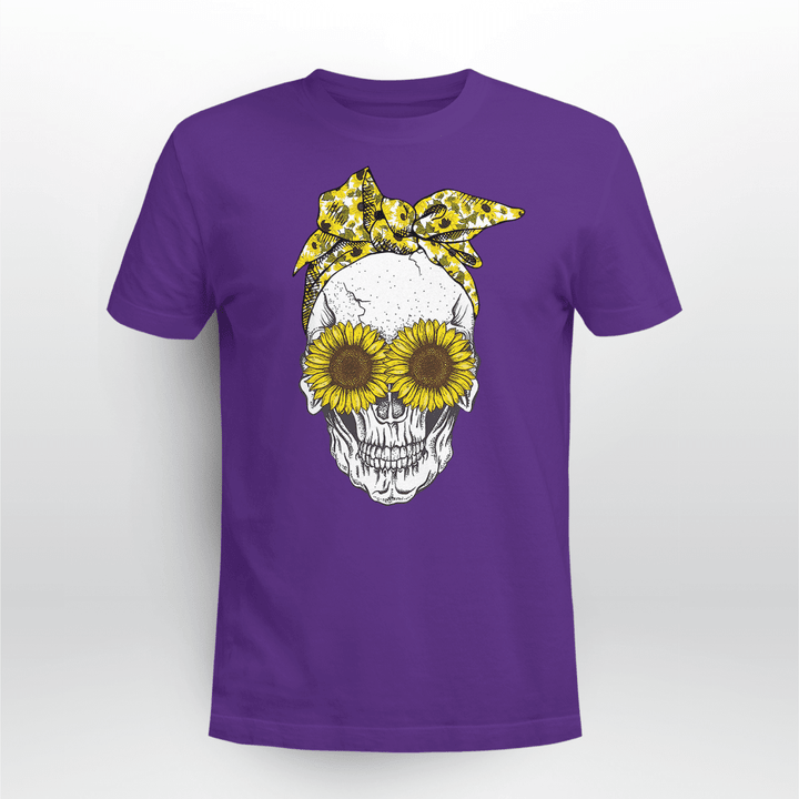Skull Easybears™Classic T-shirt Sunflower Skull