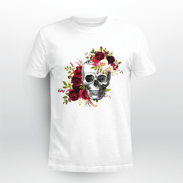 Skull Easybears™Classic T-shirt Floral Skull
