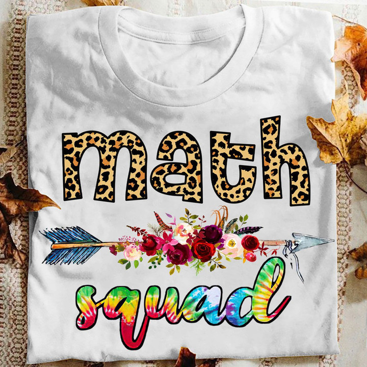 Math Teacher T-shirt Math Squad