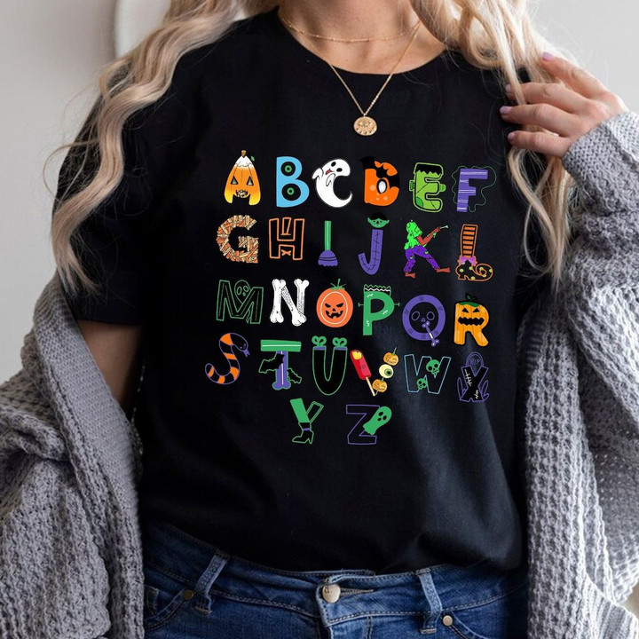 Alphabet Halloween Teacher T-Shirt