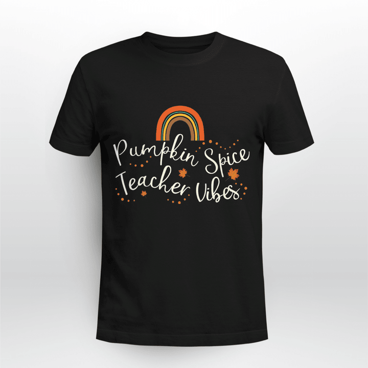 Pumpkin Spice Teacher Vibes Teacher T-Shirt