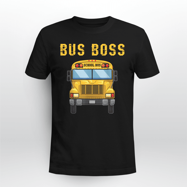 School Bus Driver T-Shirt Bus Boss