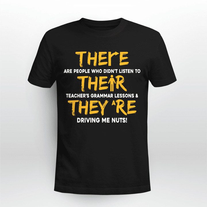 English Teacher T-Shirt There Their They Are