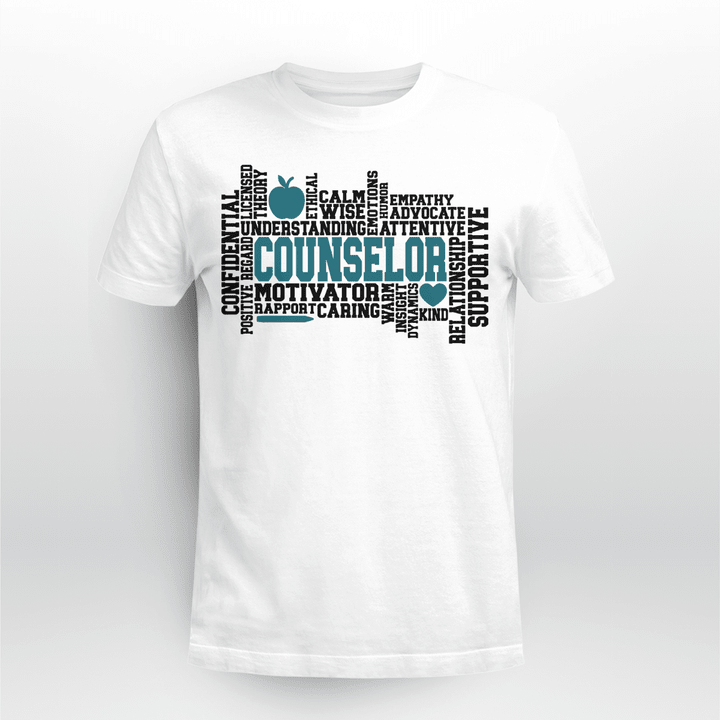 School Counselor T-shirt Caring And Understanding