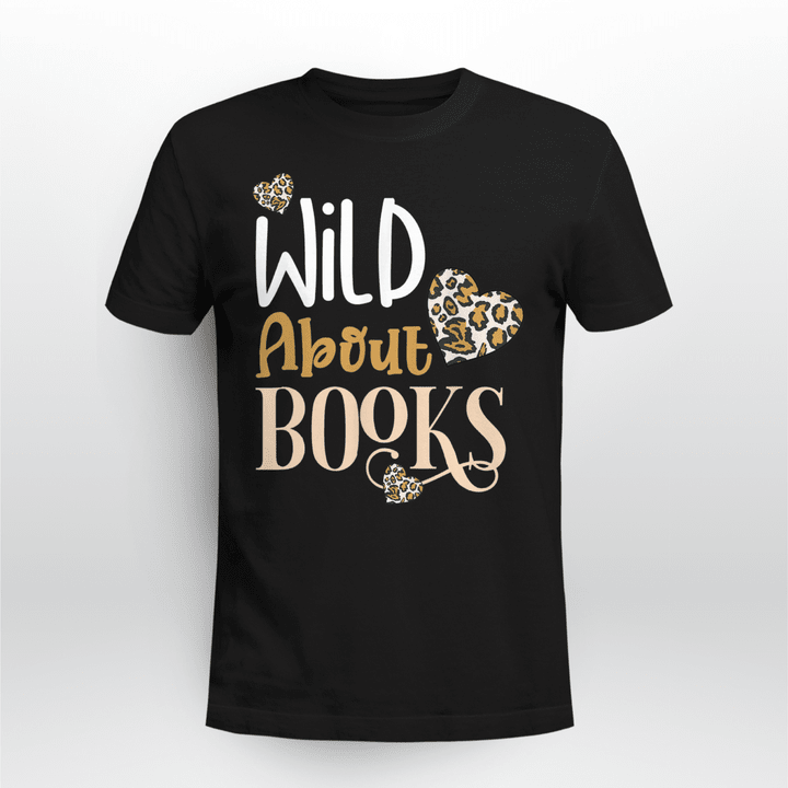 Reading T-Shirt G Wild About Books Leopard